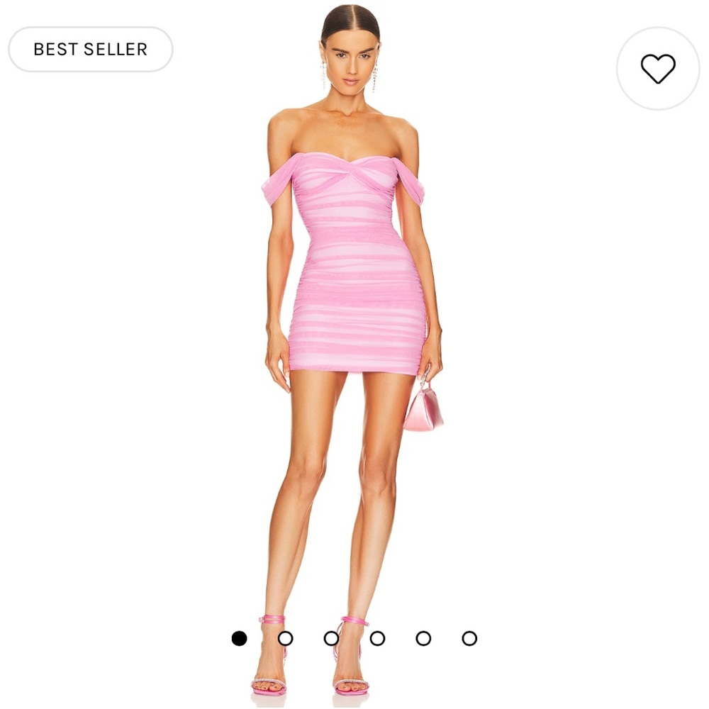 Norma Kamali Walter Mini Dress in Candy Pink
